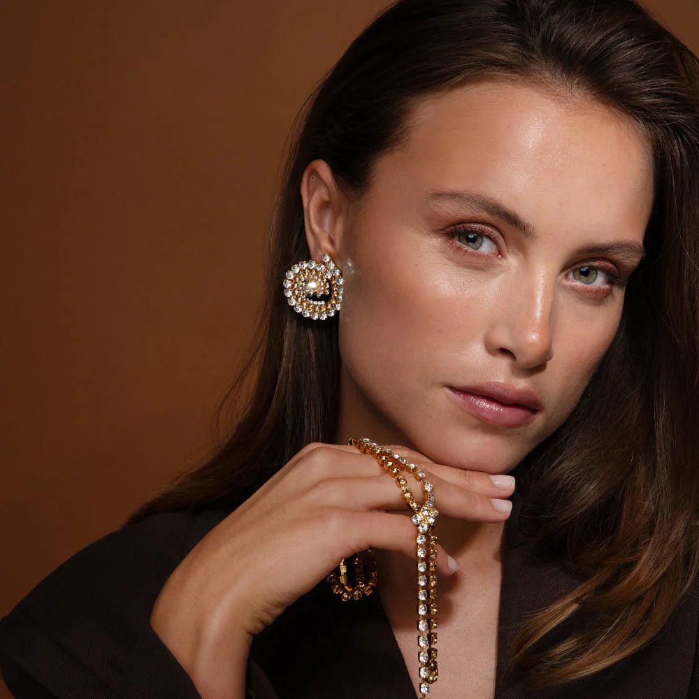 Caroline Svedbom Gold Yvette Topaz Combo Necklace