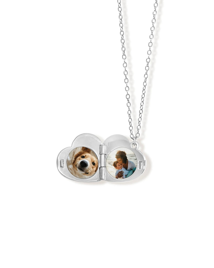 Astley Clarke Mini Heart Locket Necklace - Personalized Sterling Silver or Gold Vermeil