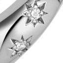 Sterling Silver Celestial Tiny Star Mini Huggie Hoop Earrings - MococoAstley Clarke52004SNOE