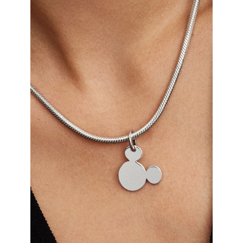 Sterling Silver Disney Engravable Mickey Mouse Dangle image 1