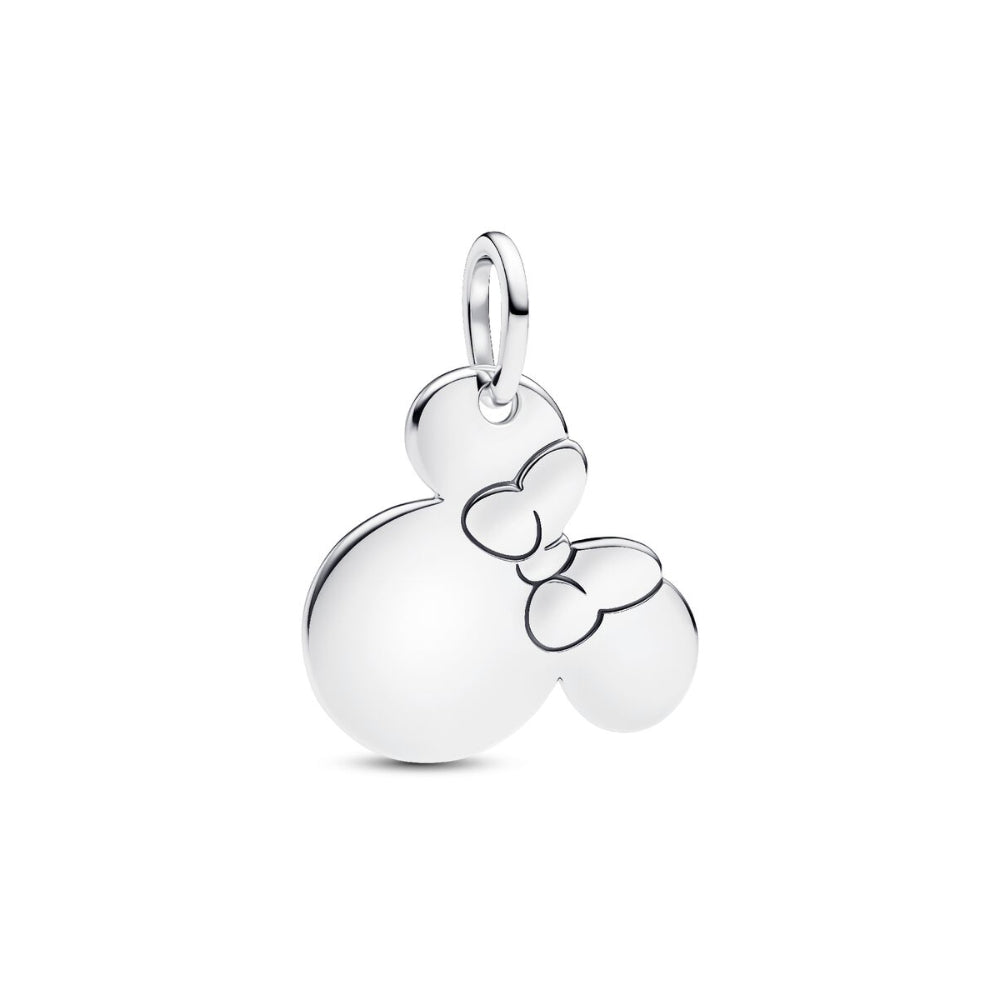 Sterling Silver Disney Engravable Minnie Mouse Dangle image