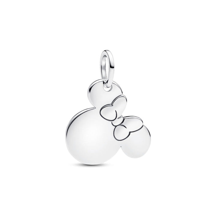 Sterling Silver Disney Engravable Minnie Mouse Dangle image