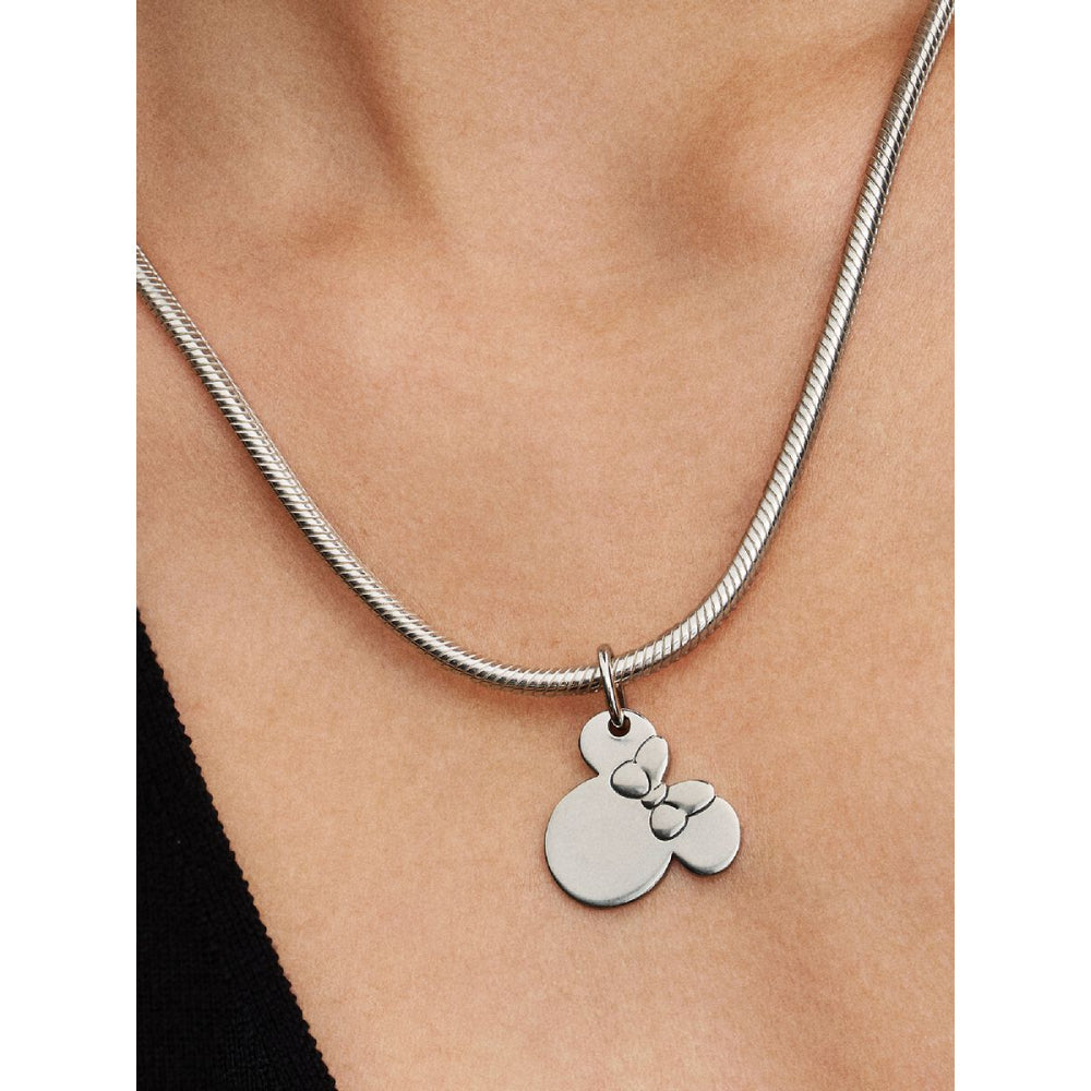 Sterling Silver Disney Engravable Minnie Mouse Dangle image 1