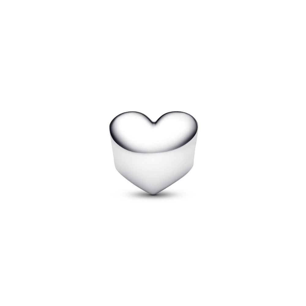 Sterling Silver Engravable Heart Princess Blue Crystal Charm image 4