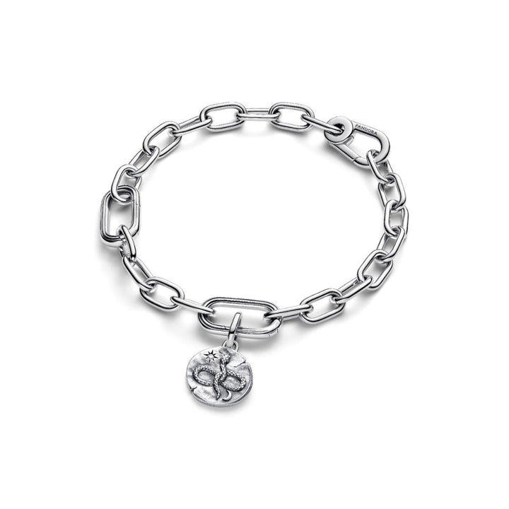 Sterling Silver Medallion Infinity Snake with Clear Cubic Zirconia image 4