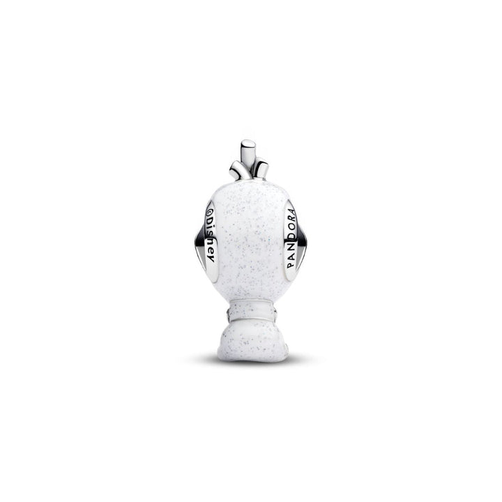 Sterling Silver Orange, Black and Glittery White Enamel and Blue UV Resin Disney Olaf Charm image 4