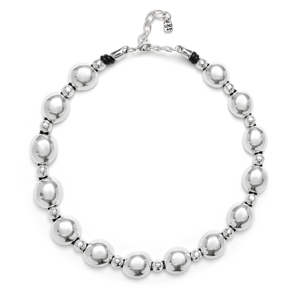 Sterling Silver-Plated Bead Combination Pendant image