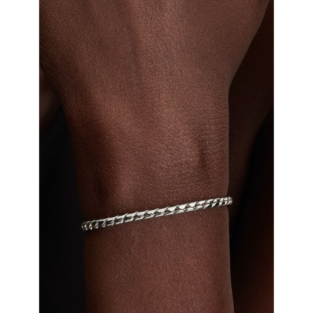 Sterling Silver Round Clasp Wing Chain Bracelet image 1