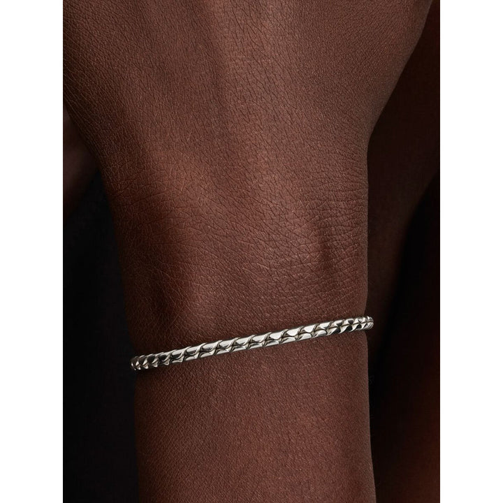 Sterling Silver Round Clasp Wing Chain Bracelet image 1