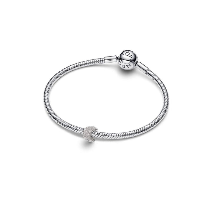 Sterling Silver Textured Moon Mini Charm image 5