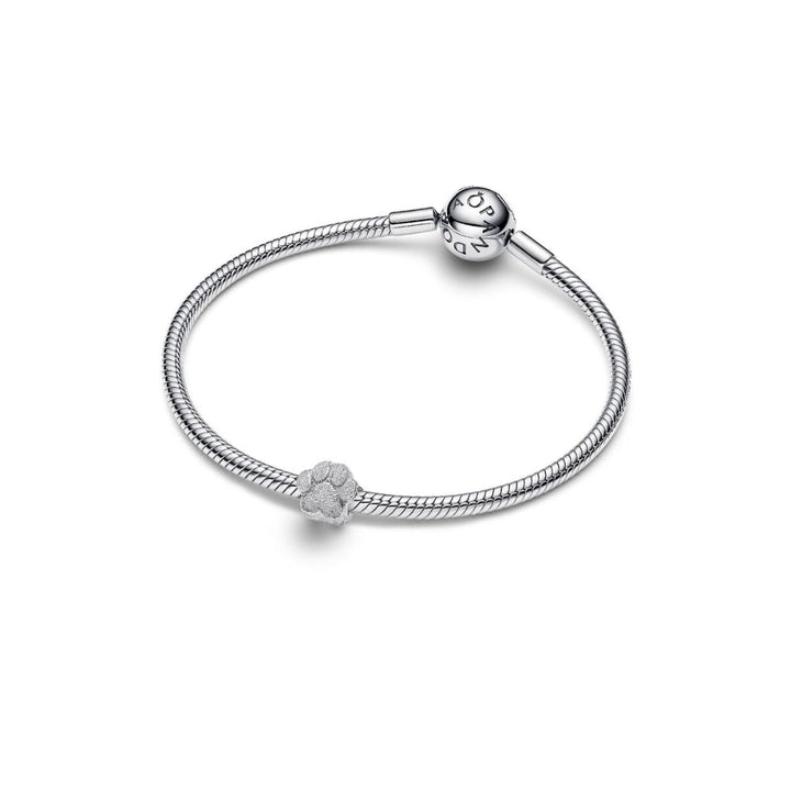 Sterling Silver Textured Paw Mini Charm image 4