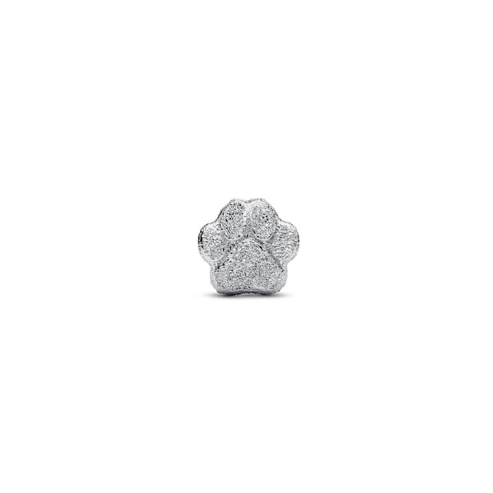 Sterling Silver Textured Paw Mini Charm image 5
