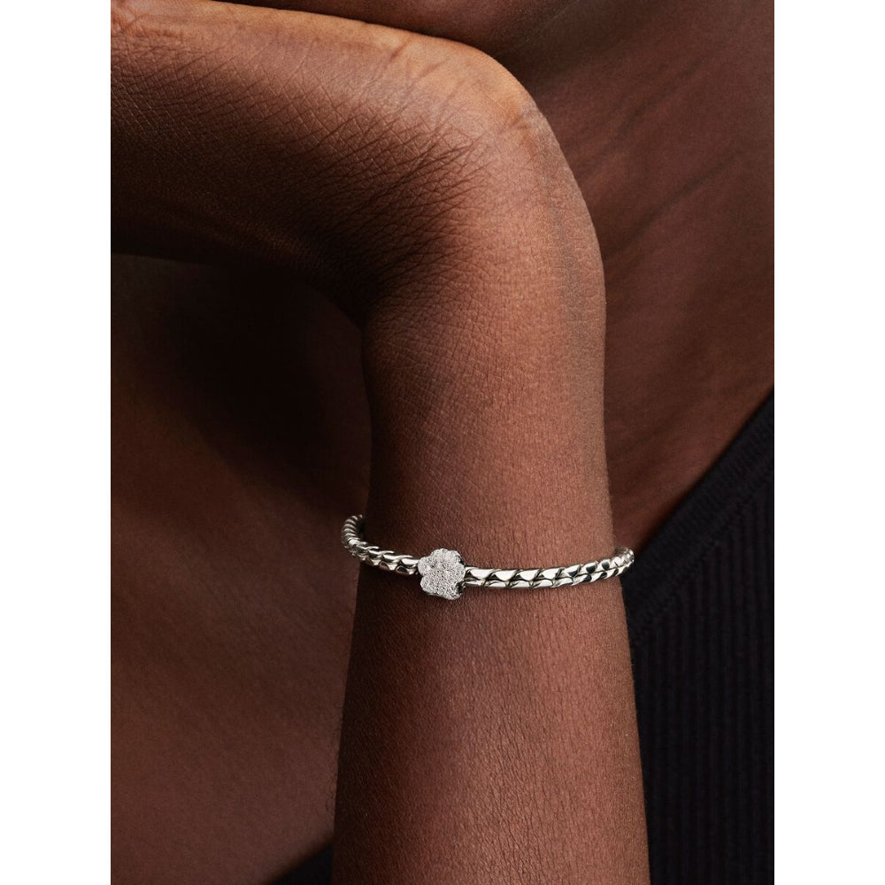 Sterling Silver Textured Paw Mini Charm image 1