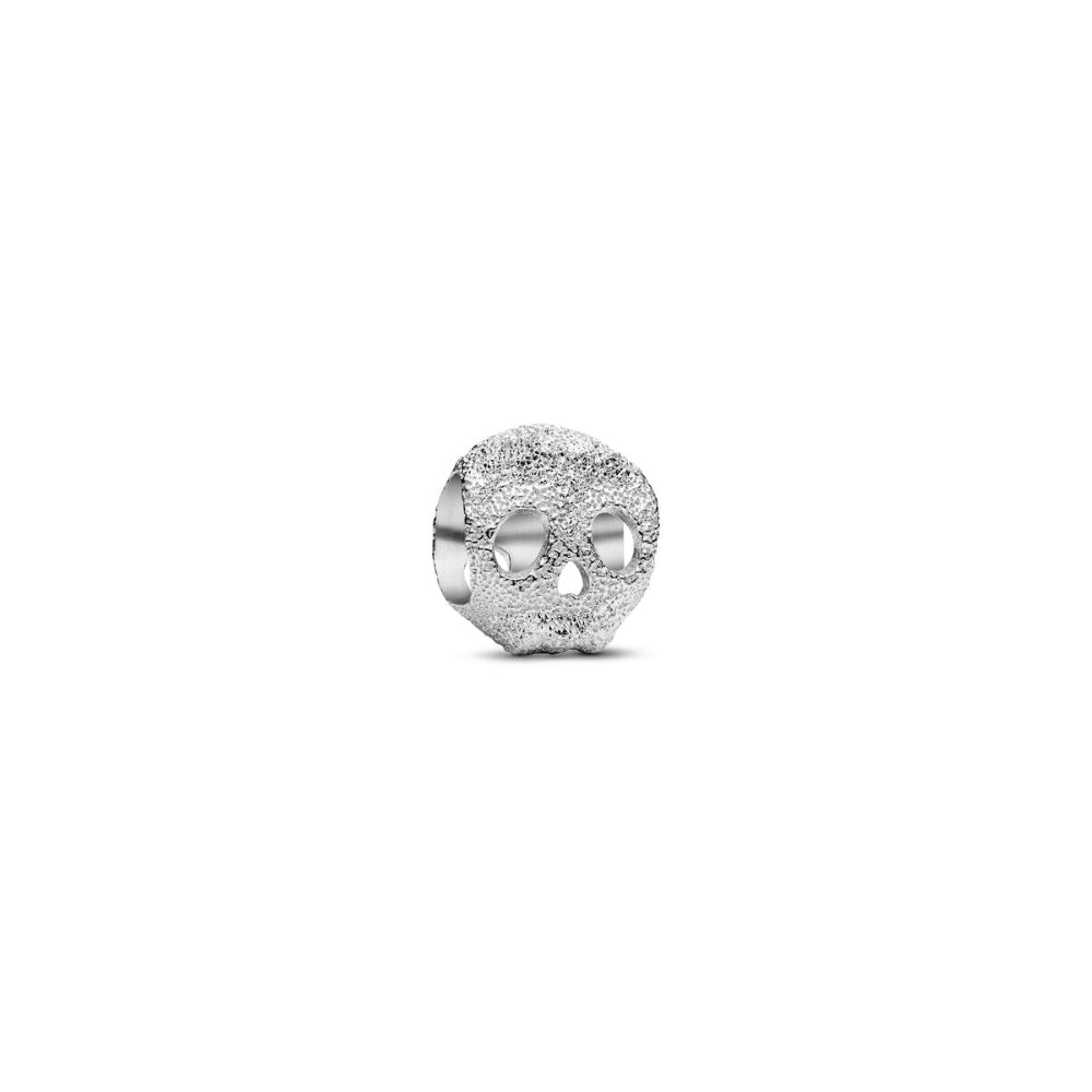 Sterling Silver Textured Skull Mini Charm image