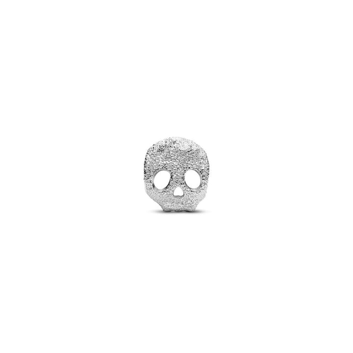Sterling Silver Textured Skull Mini Charm image 4