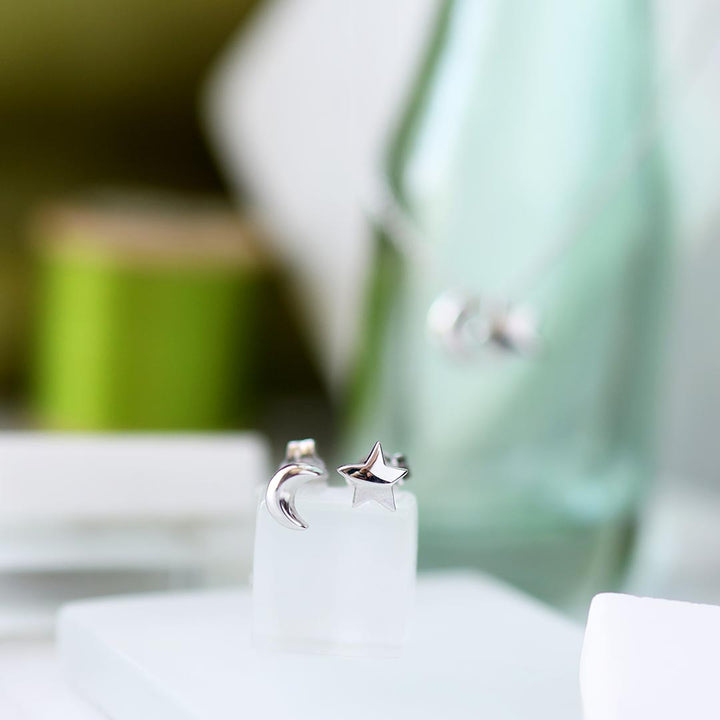 STORE Kit Heath Silver Miniatures Moonlight Stud Earrings - MococoKit Heath40036RP5038159163142Earrings