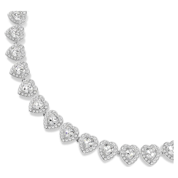 Swarovski Ariana Grande Tennis Mixed Cuts Heart Shaped White & Rhodium Plated Necklace - MococoSwarovski57208579009657208570Necklaces