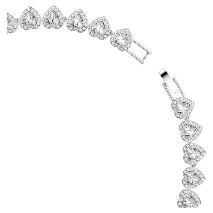 Swarovski Ariana Grande Tennis Mixed Cuts Heart Shaped White & Rhodium Plated Necklace - MococoSwarovski57208579009657208570Necklaces