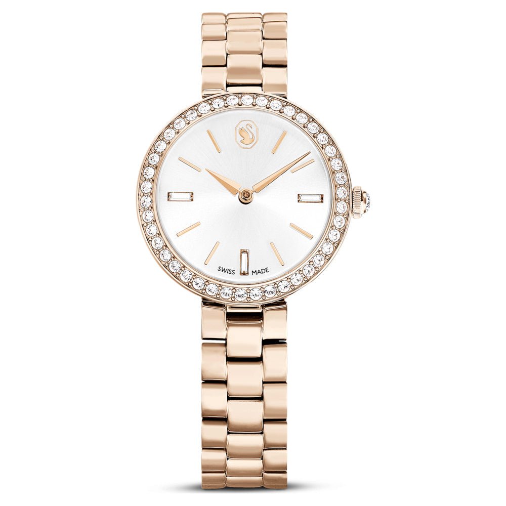 Swarovski Certa Swiss Made Metal Bracelet Champagne Gold - Tone Finish Watch - MococoSwarovski56730139009656730133Watches and Accessories