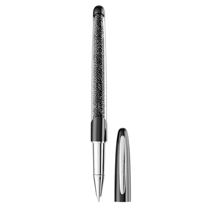 Swarovski Chrome Plated Black Crystalline Nova Rollerball Pen image 1