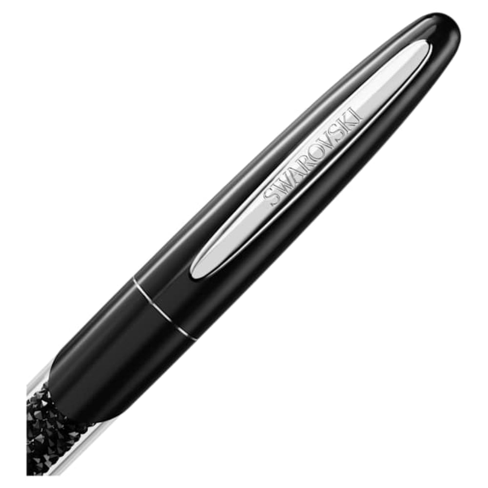 Swarovski Chrome Plated Black Crystalline Nova Rollerball Pen image 2