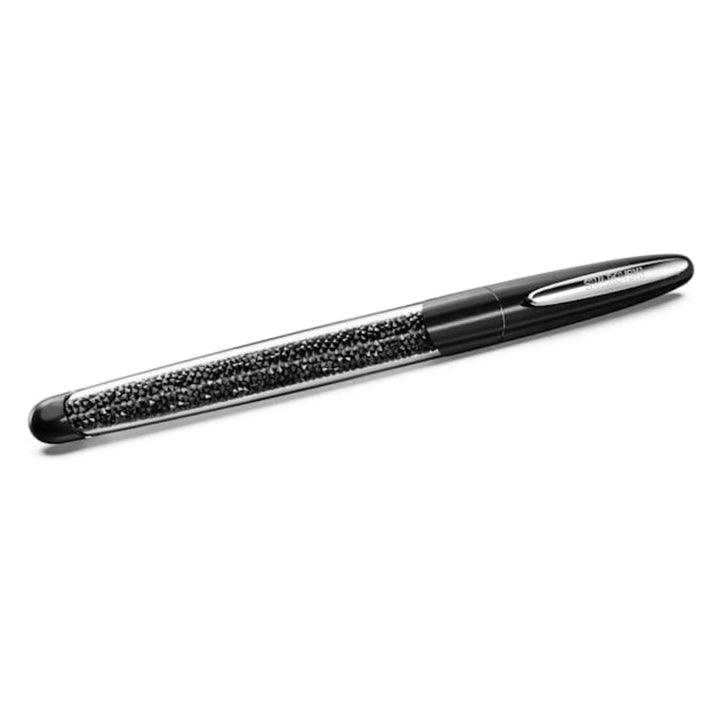 Swarovski Chrome Plated Black Crystalline Nova Rollerball Pen image