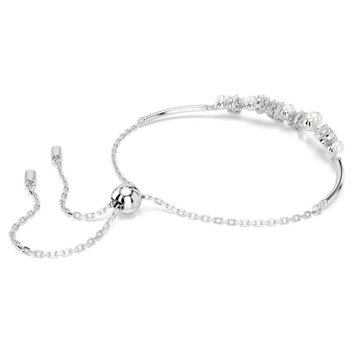 Swarovski Constella Crystal Pearl Round Cuts White Rhodium plated Bangle - MococoSwarovski57056189009657056188Bracelets