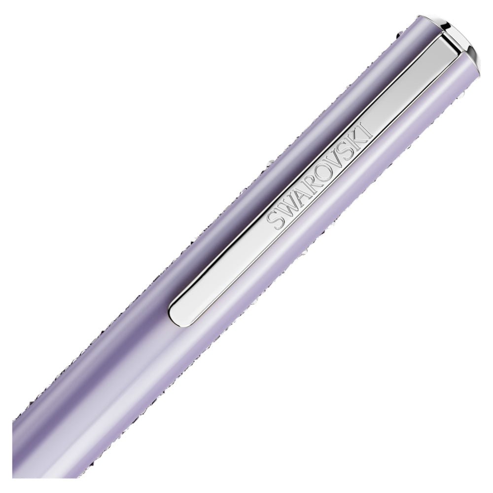 Swarovski Crystal Shimmer Glide Purple Lacquered Chrome Plated Ballpoint Pen - MococoSwarovski57077079009657077077Pens
