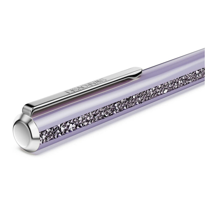 Swarovski Crystal Shimmer Glide Purple Lacquered Chrome Plated Ballpoint Pen - MococoSwarovski57077079009657077077Pens