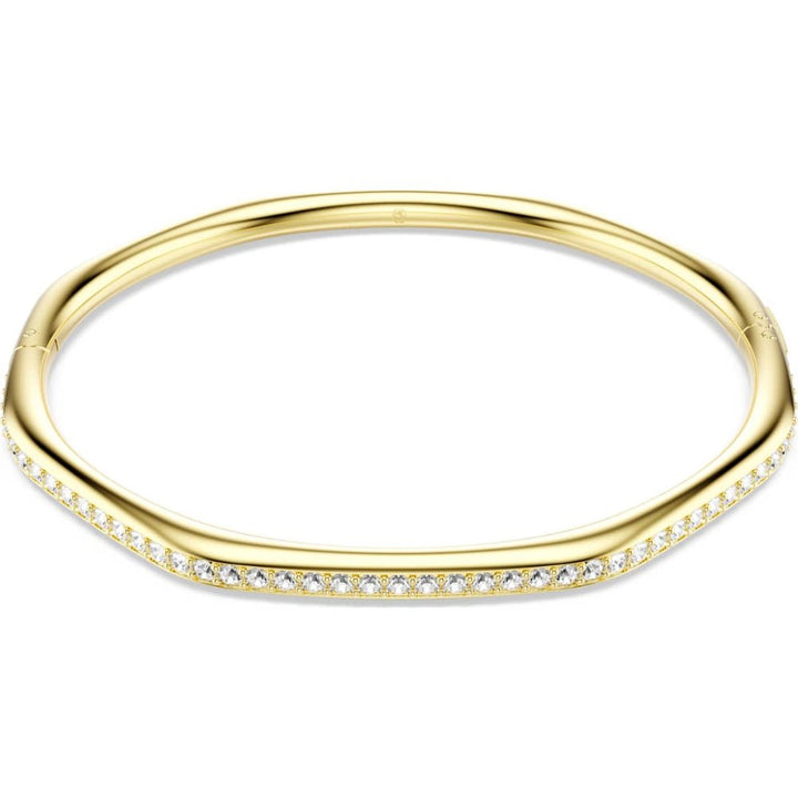 Swarovski Dextera Gold - Tone Plated White Round - Cut Octagon Medium Bangle - MococoSwarovski57245819009657245810Bracelets