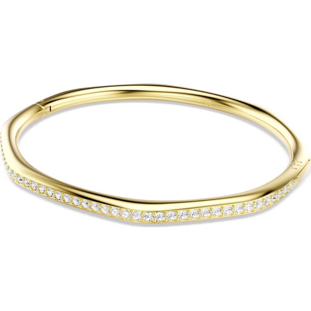 Swarovski Dextera Gold - Tone Plated White Round - Cut Octagon Medium Bangle - MococoSwarovski57245819009657245810Bracelets