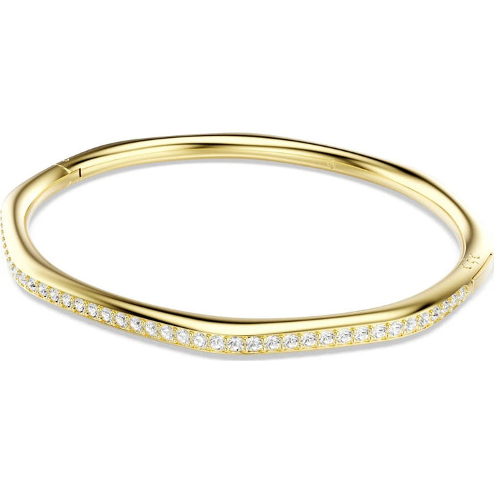 Swarovski Dextera Gold - Tone Plated White Round - Cut Octagon Medium Bangle - MococoSwarovski57245819009657245810Bracelets