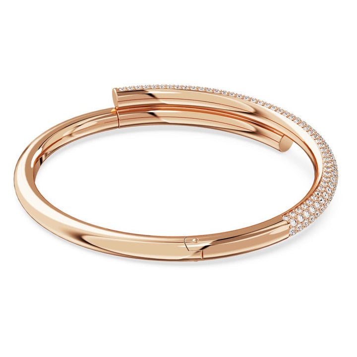 Swarovski Dextera Magnetic Closure White Rose Gold - Tone Plated Bangle - MococoSwarovski56922679009656922675Bracelets