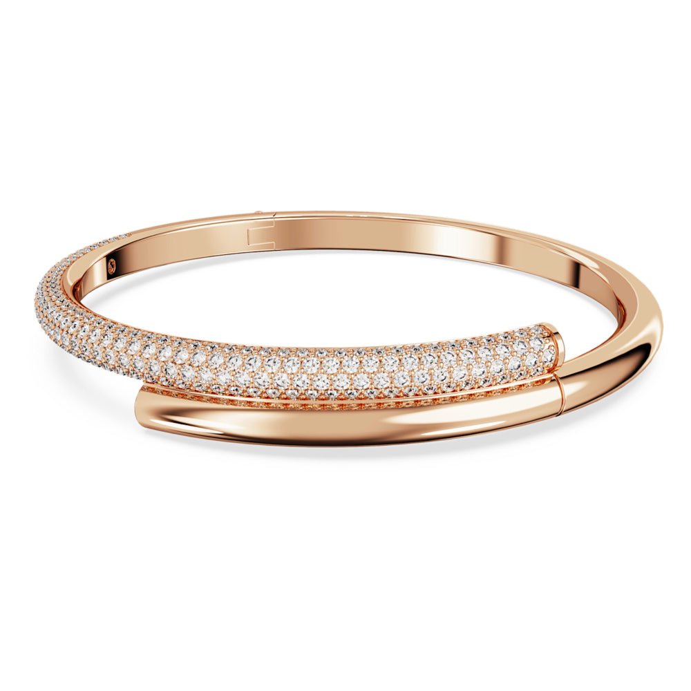 Swarovski Dextera Magnetic Closure White Rose Gold - Tone Plated Bangle - MococoSwarovski56922679009656922675Bracelets