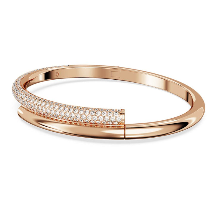 Swarovski Dextera Magnetic Closure White Rose Gold - Tone Plated Bangle - MococoSwarovski56922679009656922675Bracelets