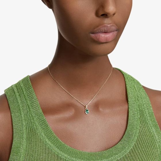 Swarovski Gold Chroma Green Necklace and Earrings Set - MococoSwarovski56845079009656845073Jewellery Sets