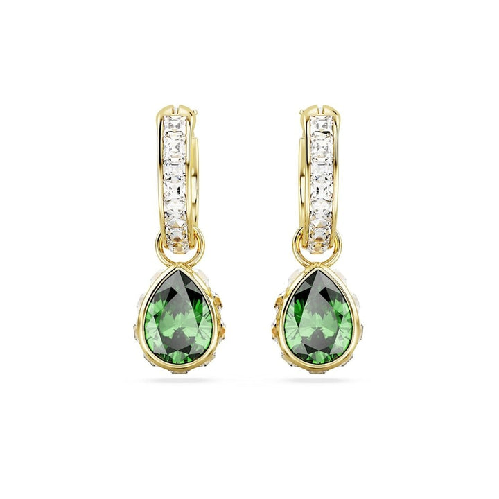 Swarovski Gold Chroma Green Pear Cut Drop Earrings - MococoSwarovski56629229009656629222Earrings