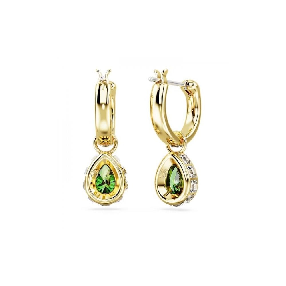 Swarovski Gold Chroma Green Pear Cut Drop Earrings - MococoSwarovski56629229009656629222Earrings