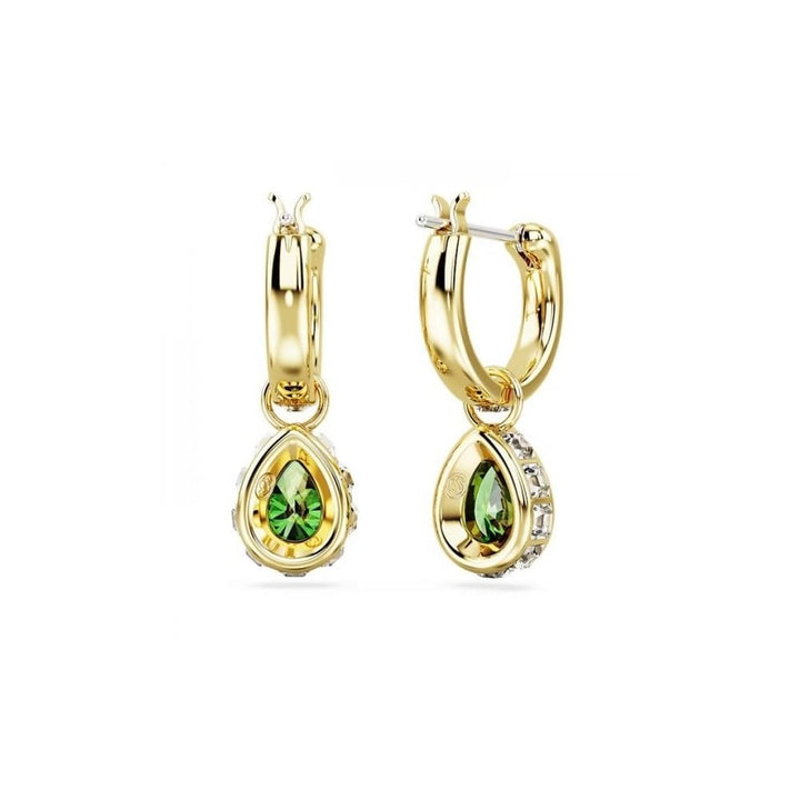 Swarovski Gold Chroma Green Pear Cut Drop Earrings - MococoSwarovski56629229009656629222Earrings