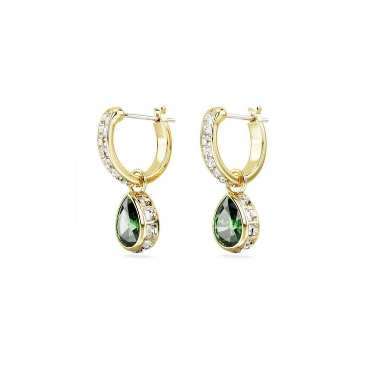 Swarovski Gold Chroma Green Pear Cut Drop Earrings - MococoSwarovski56629229009656629222Earrings