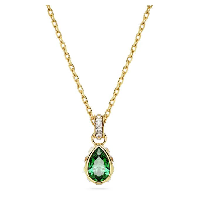 Swarovski Gold Chroma Green Pendant Necklace - MococoSwarovski56487519009656487518Necklaces