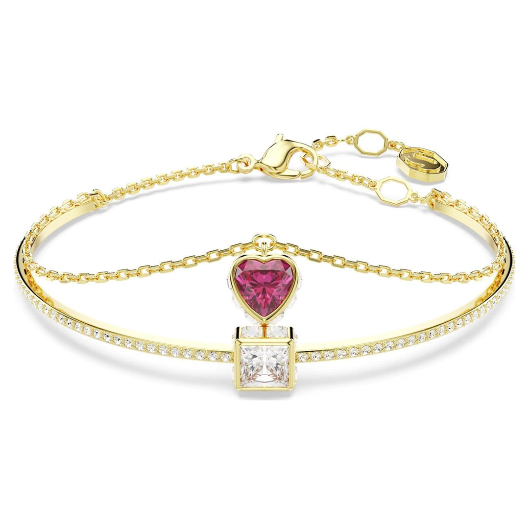Swarovski Gold Chroma Heart Bangle - MococoSwarovski56838359009656838358Bracelets