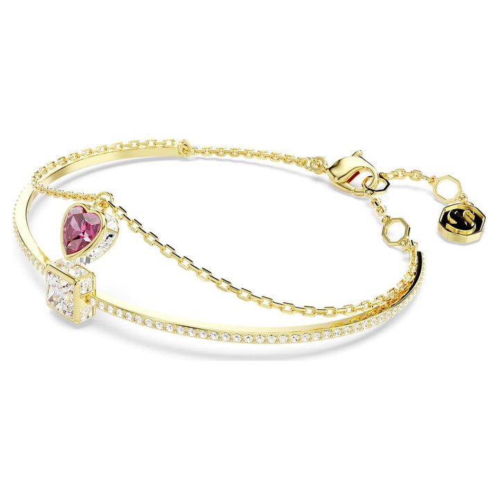 Swarovski Gold Chroma Heart Bangle - MococoSwarovski56838359009656838358Bracelets