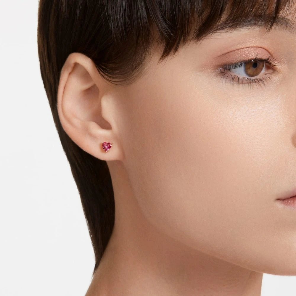 Swarovski Gold Chroma Heart Stud Earrings - MococoSwarovski56391339009656391334Earrings