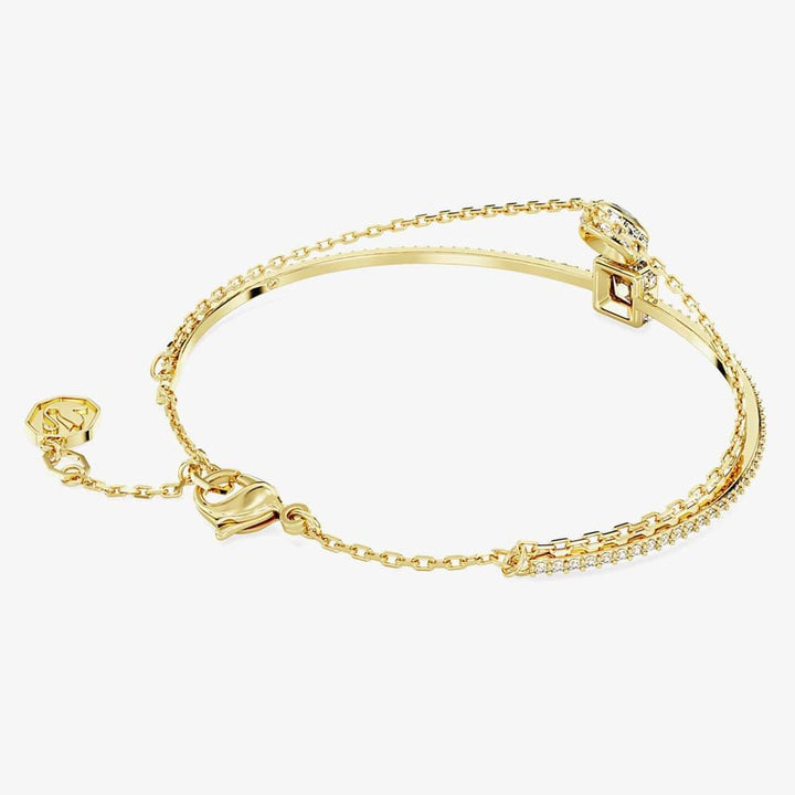 Swarovski Gold Chroma Mixed Cuts Green Bangle - MococoSwarovski56629249009656629246Bracelets
