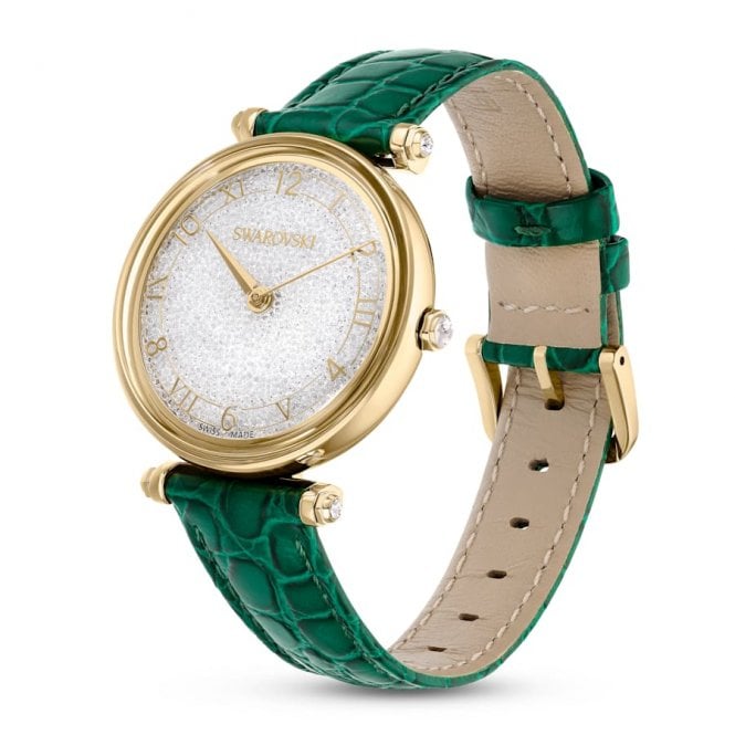 Swarovski Gold Crystalline Wonder Green Leather Watch - MococoSwarovski56568939009656568934Watches and Accessories