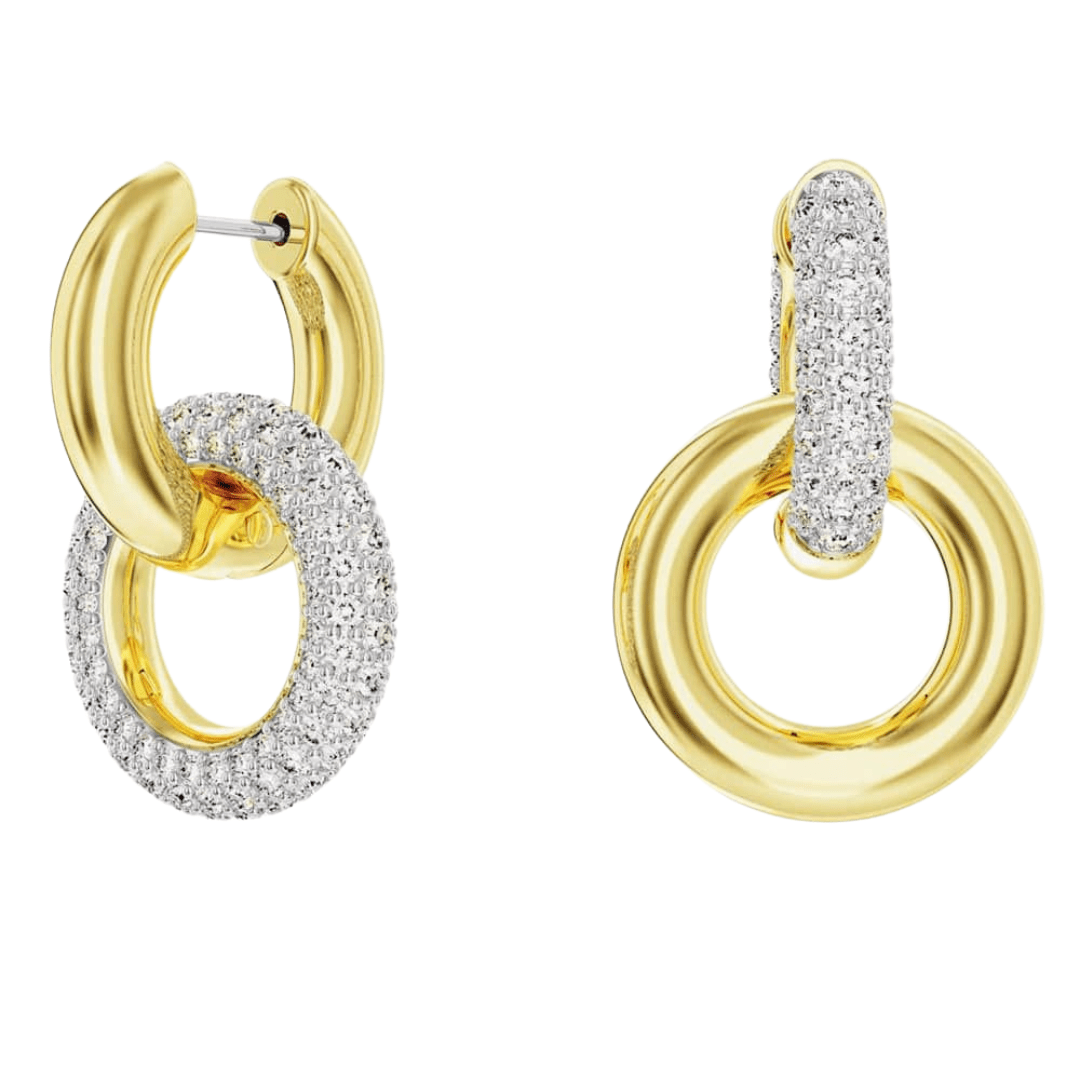 Swarovski Gold Dextera Interlocking Hoop Earrings - MococoSwarovski56688189009656688182Earrings