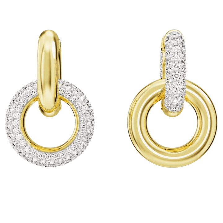 Swarovski Gold Dextera Interlocking Hoop Earrings - MococoSwarovski56688189009656688182Earrings