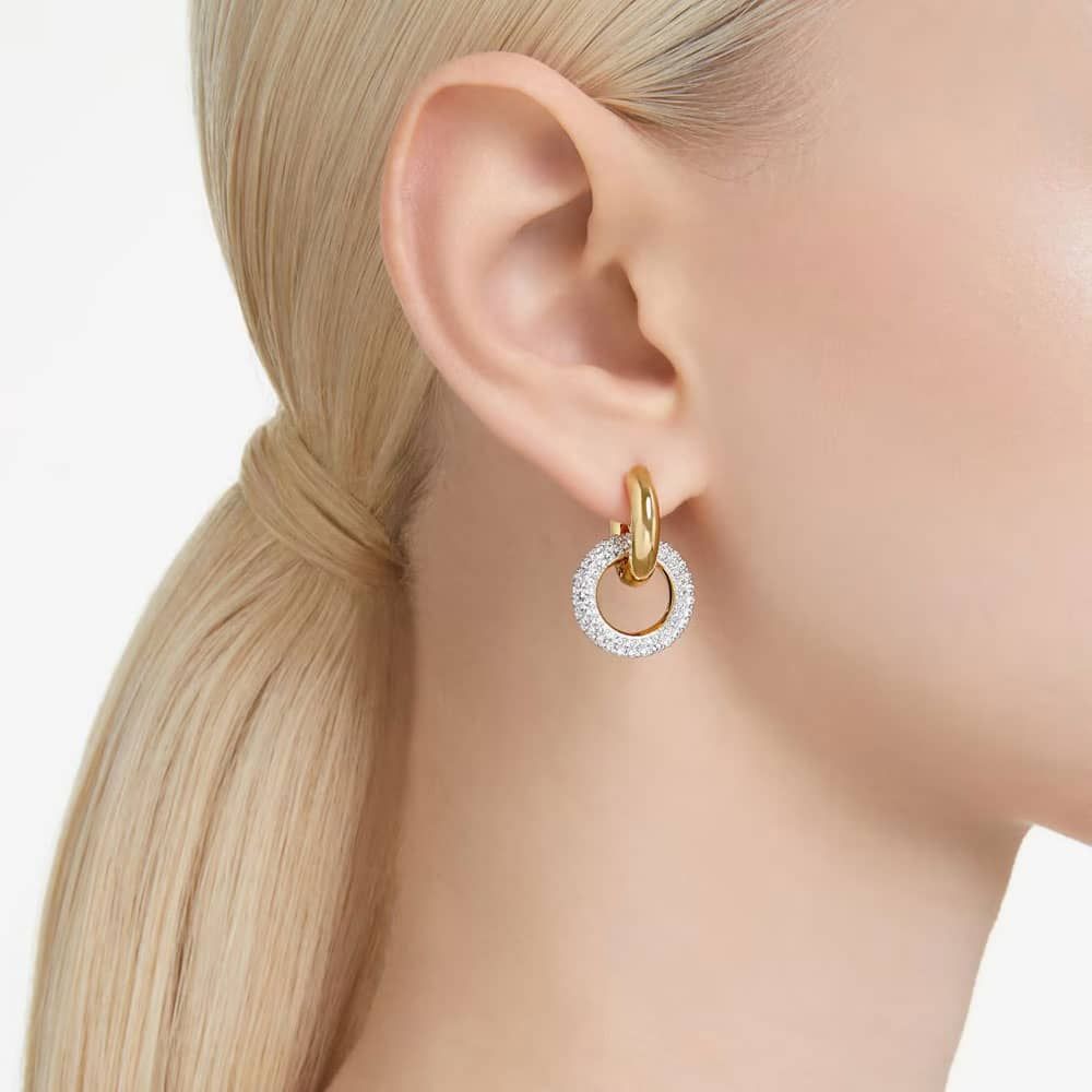 Swarovski Gold Dextera Interlocking Hoop Earrings - MococoSwarovski56688189009656688182Earrings