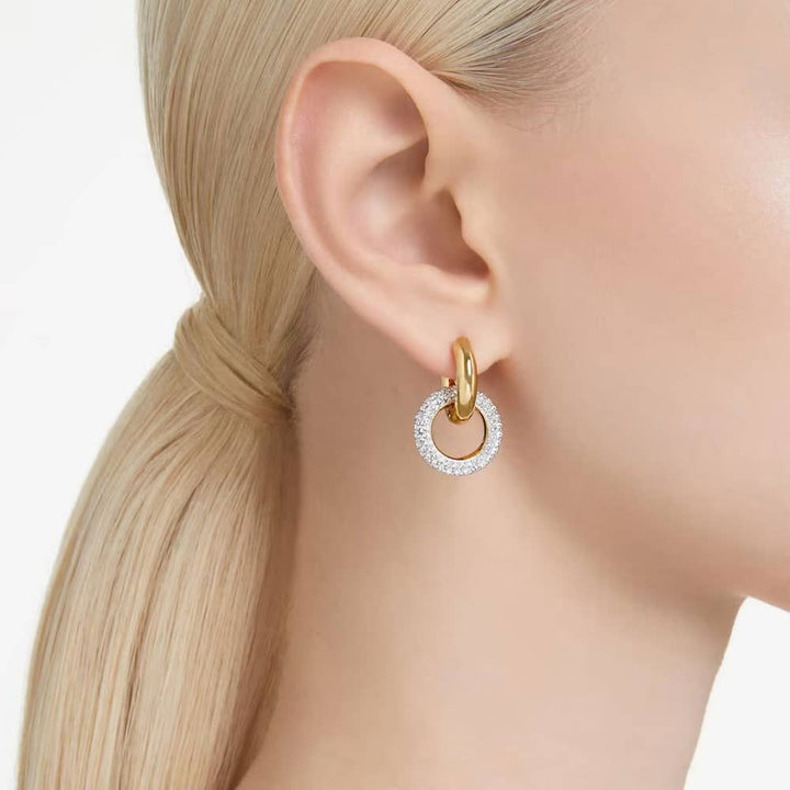 Swarovski Gold Dextera Interlocking Hoop Earrings - MococoSwarovski56688189009656688182Earrings